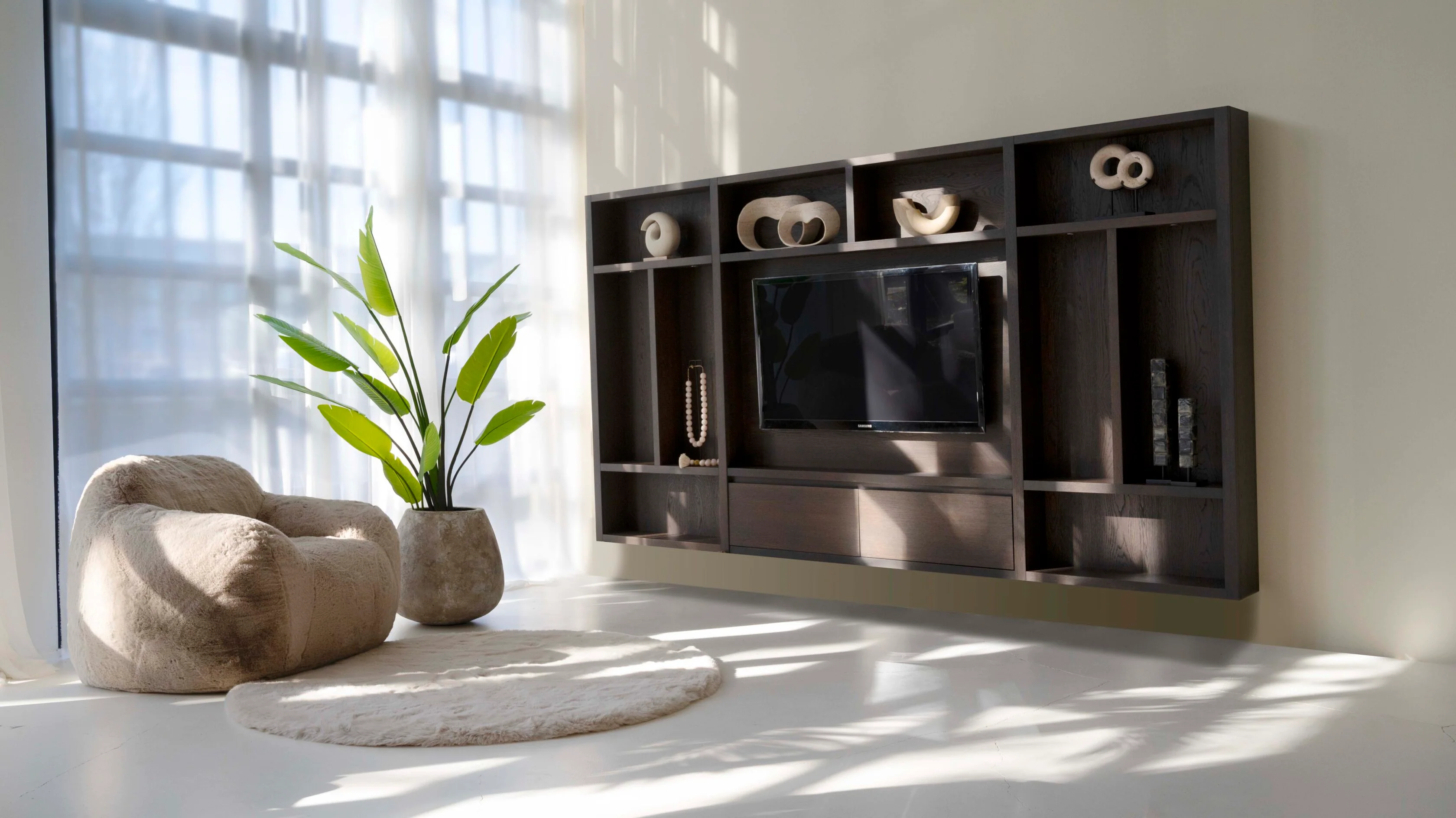 Cinewall Como - Zwevend - Eiken - 2 kleppen - 330 cm - Image 3