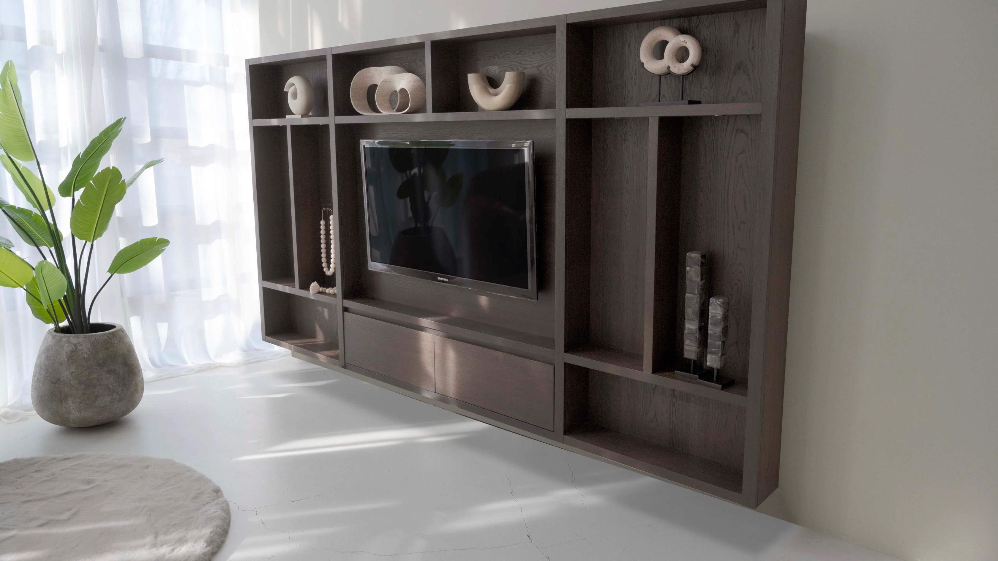 Cinewall Como - Zwevend - Eiken - 2 kleppen - 330 cm - Image 6