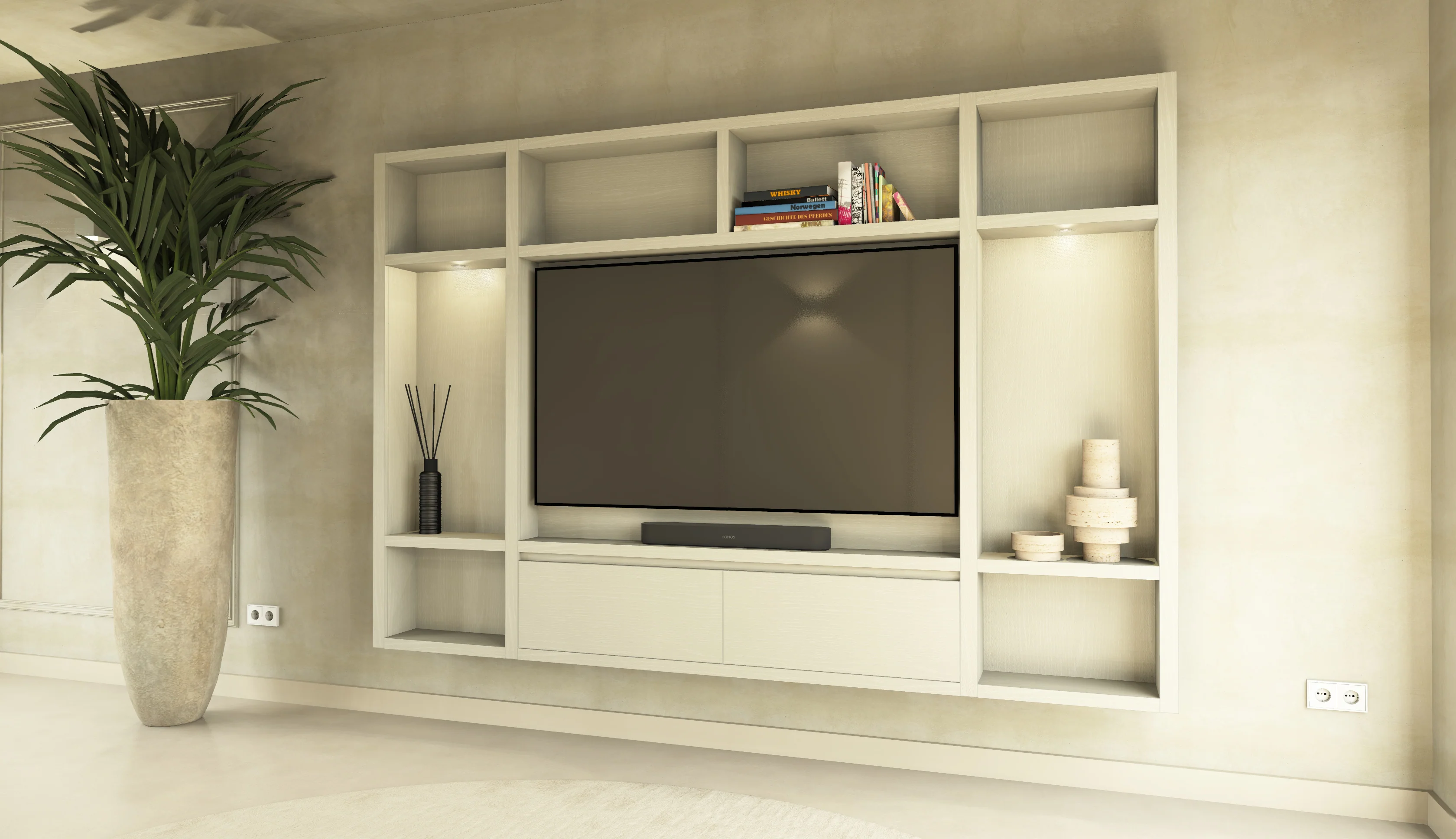 Cinewall Como - Zwevend - Eiken - 2 kleppen - 270 cm - Image 4