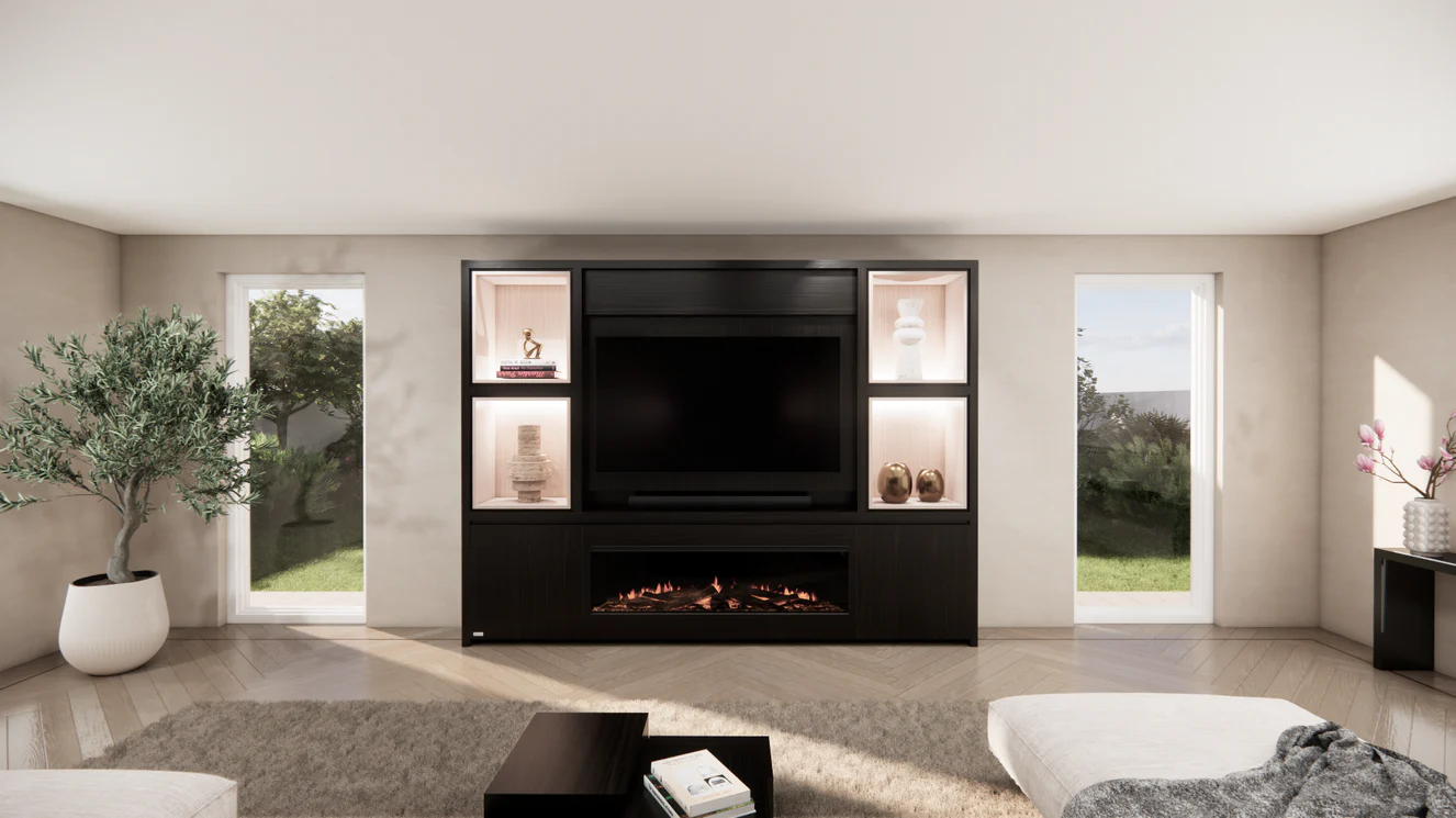 Cinewall Grace - Staand - Eiken - 2 Deurs - 280-340 cm - British Fires - Image 3