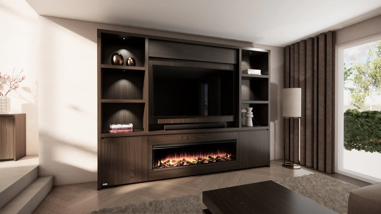 Cinewall Andrew - Staand - Eiken - 2 Deurs - 280-340 cm - British Fires - Image 2