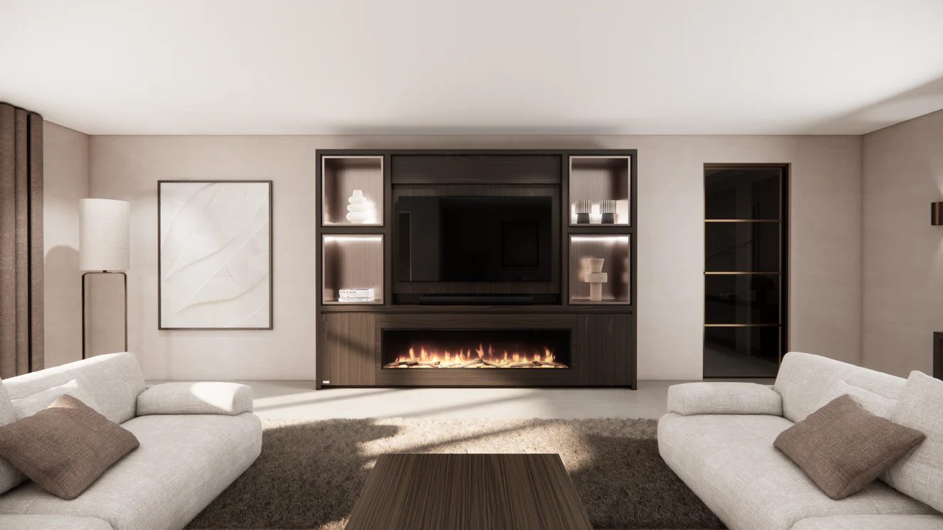 Cinewall Grace - Staand - Eiken - 2 Deurs - 280-340 cm - Dimplex - Image 3