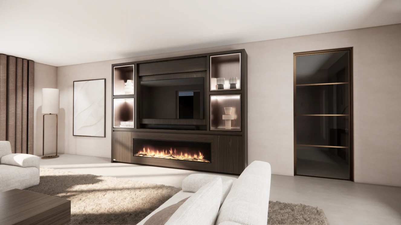 Cinewall Grace - Staand - Eiken - 2 Deurs - 280-340 cm - Dimplex - Image 4