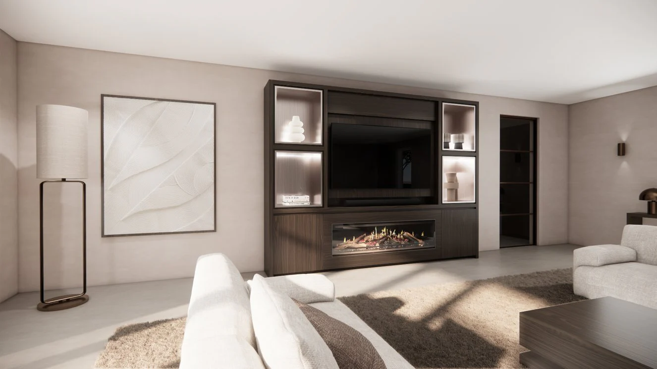 Cinewall Grace - Staand - Eiken - 2 Deurs - 280-340 cm - Kalfire E-ONE