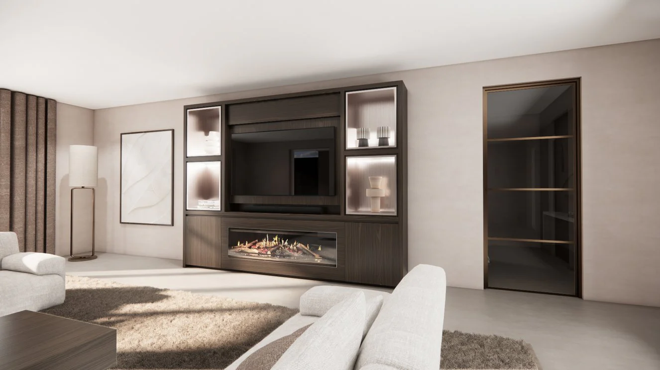 Cinewall Grace - Staand - Eiken - 2 Deurs - 280-340 cm - Kalfire E-ONE - Image 4