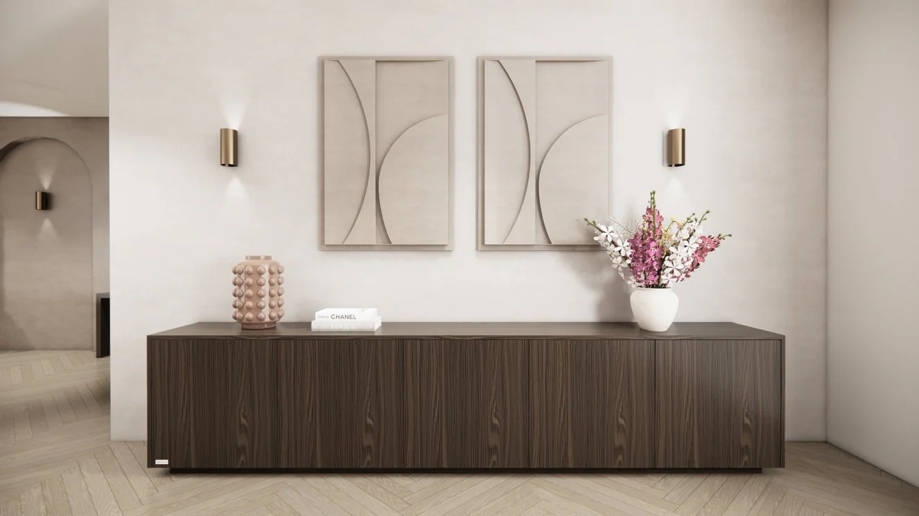 Dressoir Johnson - Staand - Eiken - 5 Deurs