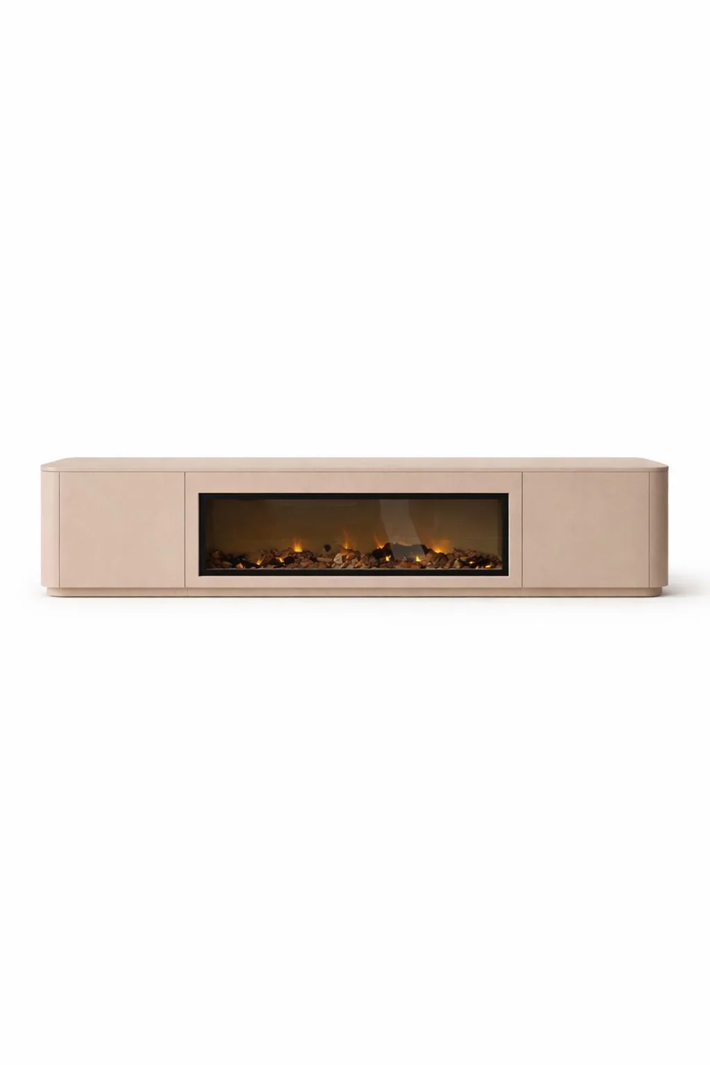 DRESSOIR RUNA - EIKEN - 2 DEUREN - ELEKTRISCHE HAARD - Image 4