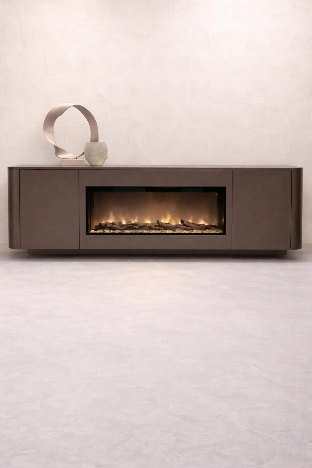 DRESSOIR RUNA - MDF - 2 DEUREN - ELEKTRISCHE HAARD - Image 4