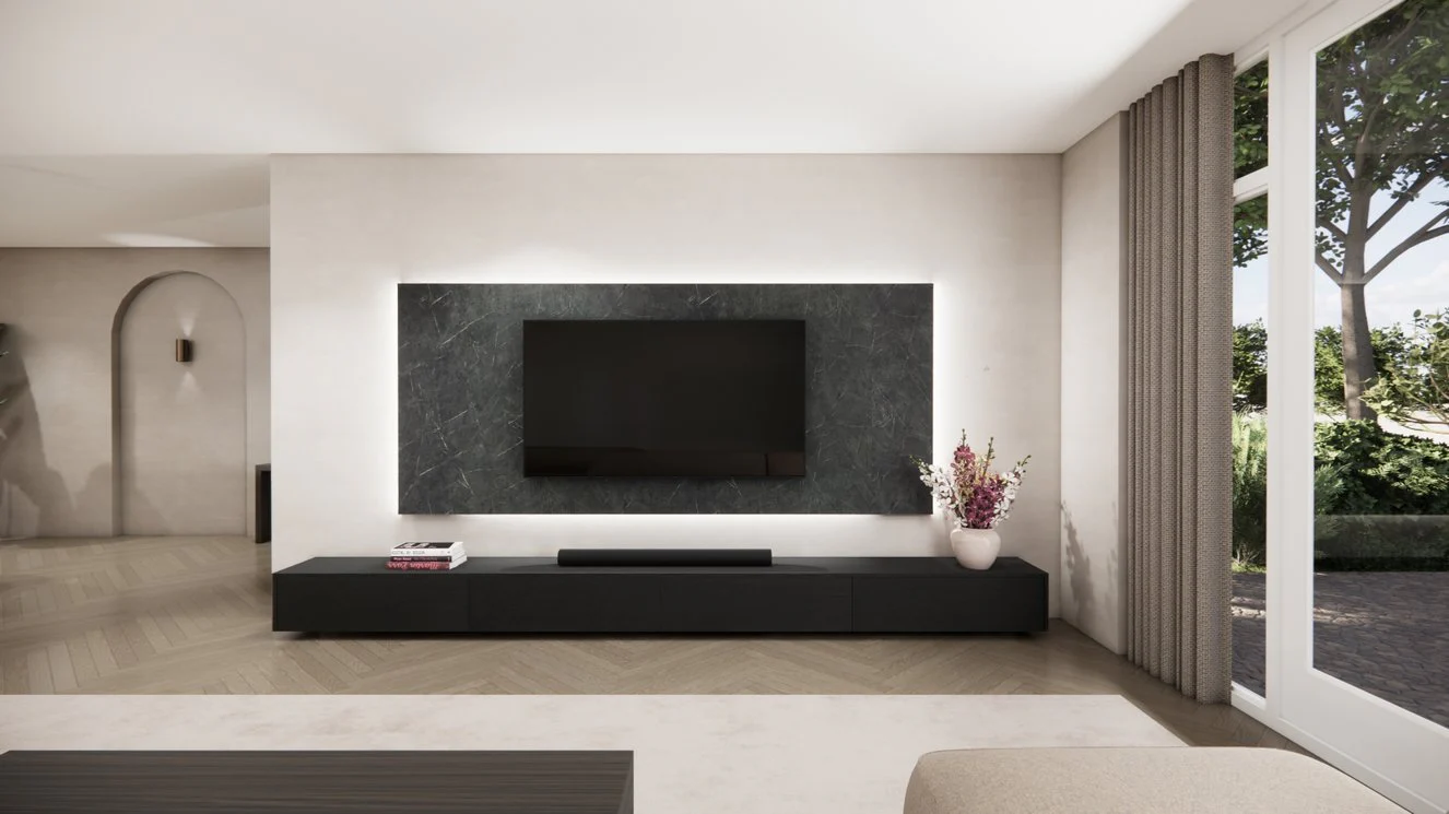 Wandpaneel - Marmer - Melamine - TV paneel - Image 10