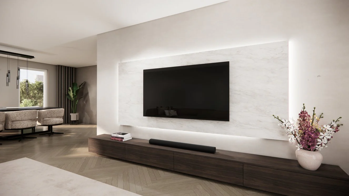 Wandpaneel - Marmer - Melamine - TV paneel - Image 11