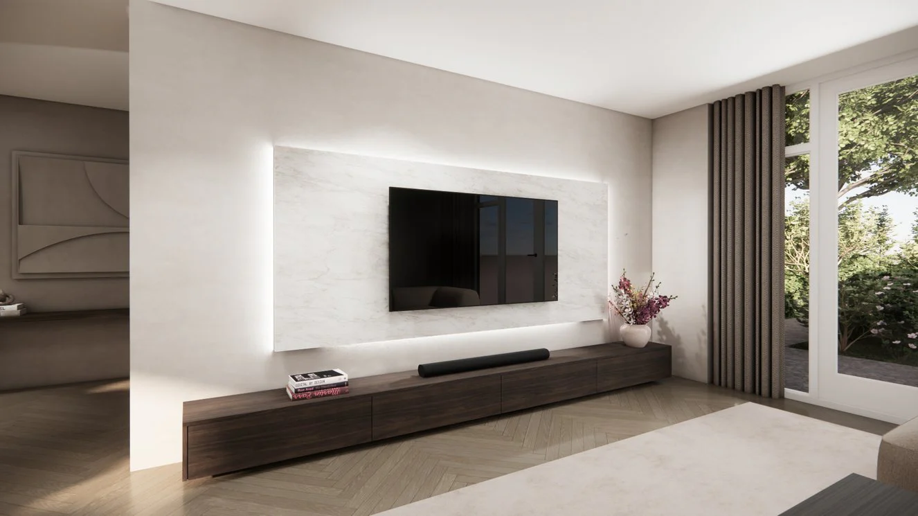 Wandpaneel - Marmer - Melamine - TV paneel - Image 15
