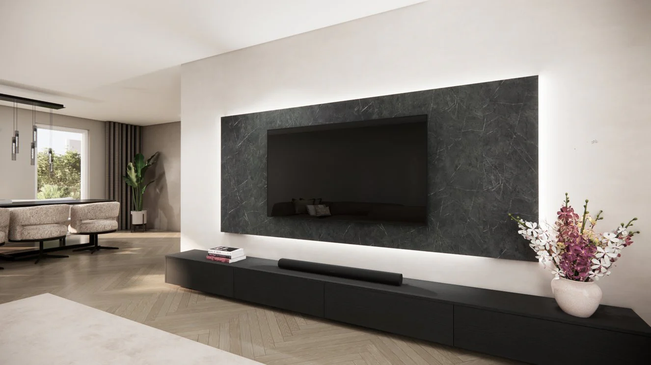 Wandpaneel - Marmer - Melamine - TV paneel - Image 17
