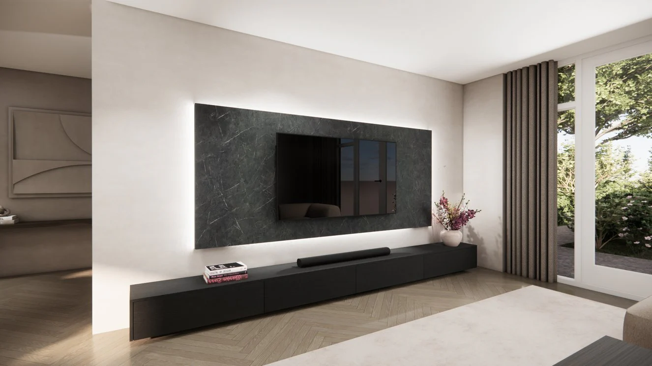 Wandpaneel - Marmer - Melamine - TV paneel - Image 9