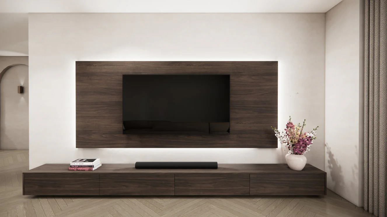 Wandpaneel Melamine Eiken - TV paneel - Image 4