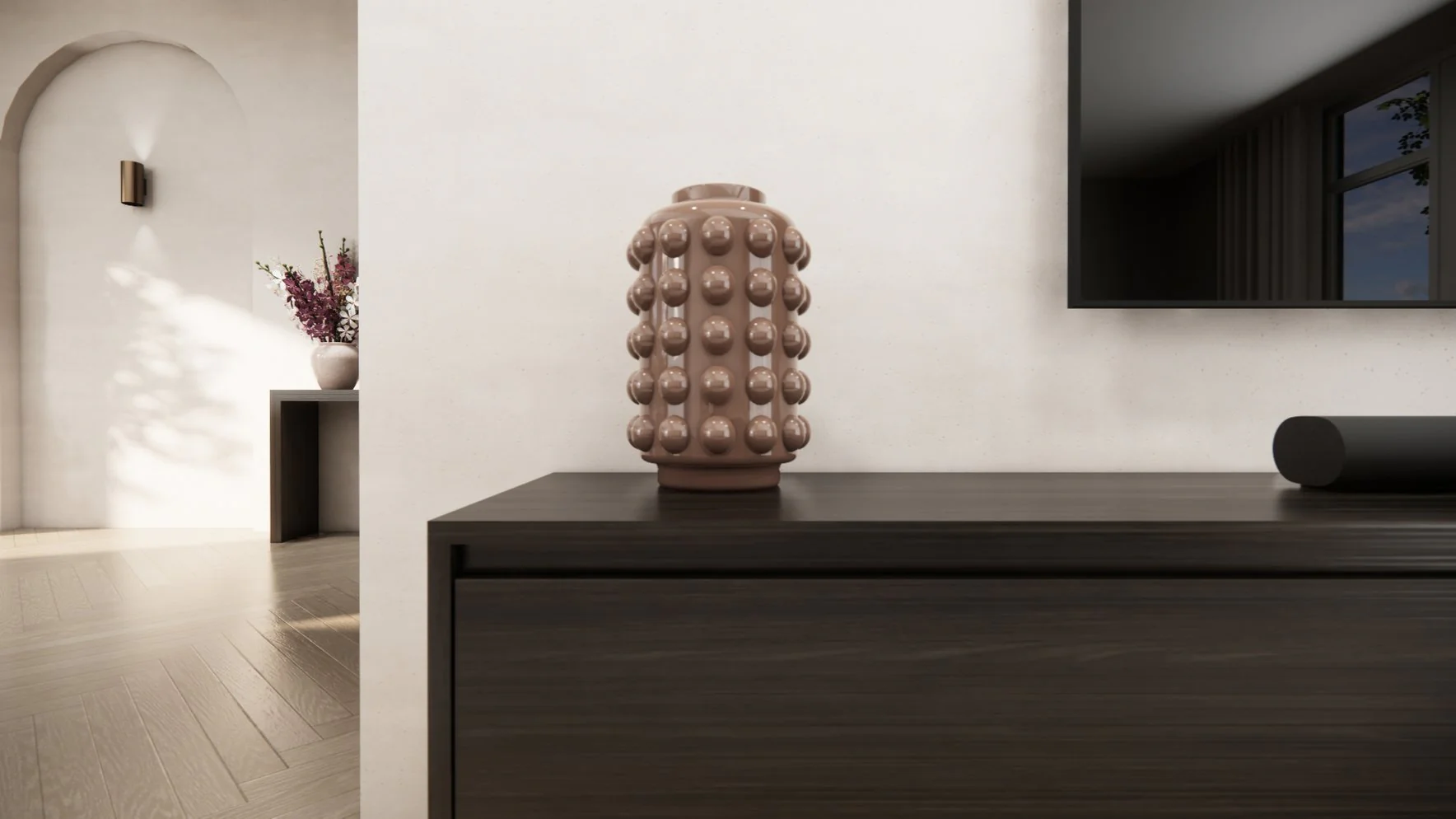 Tv-Meubel Mason Grand - Eiken - 4 Kleppen - Chimney - Image 4