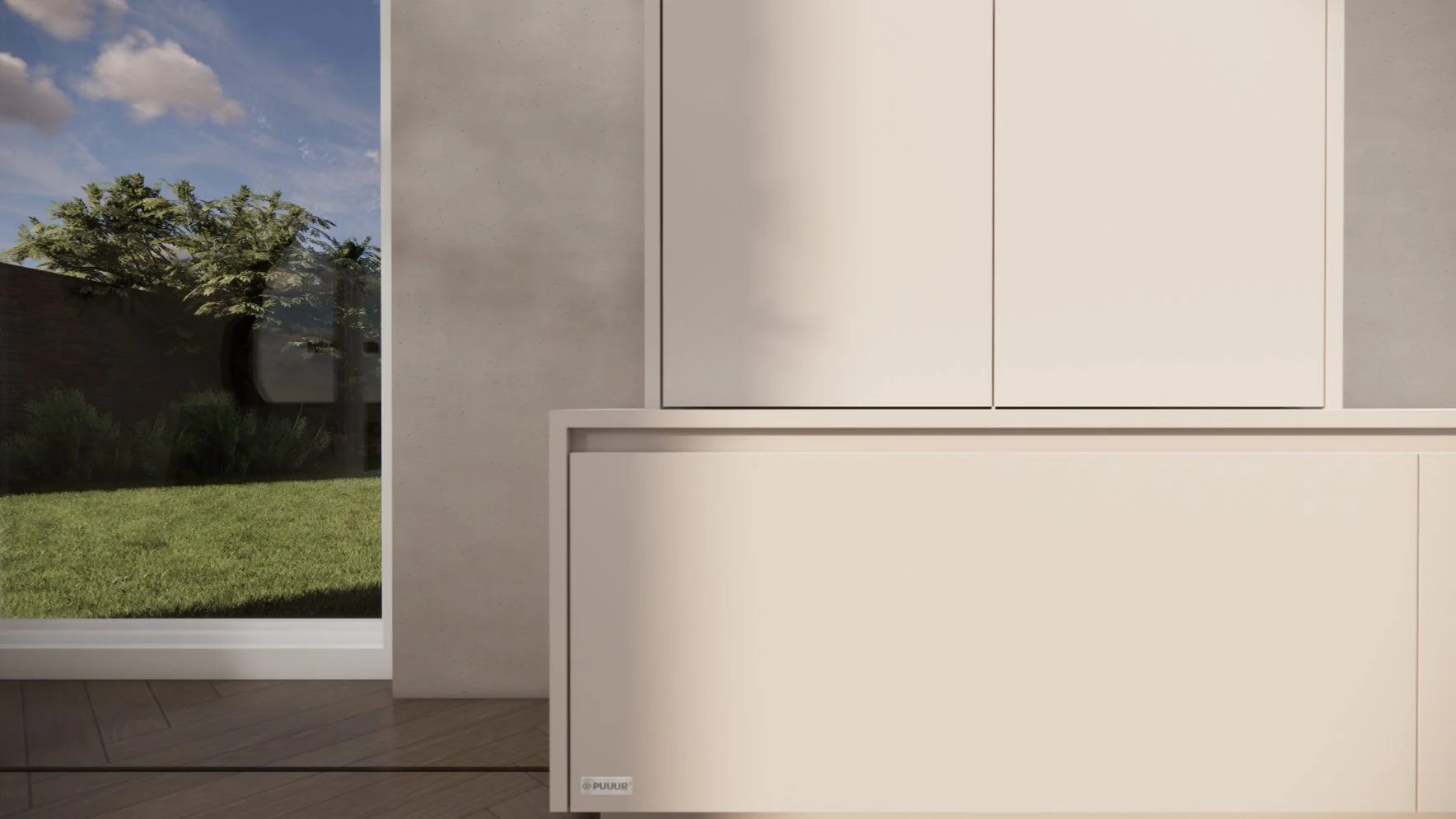 Tv meubel Mason Royal - Eiken - 4 kleppen - Chimney - Image 6