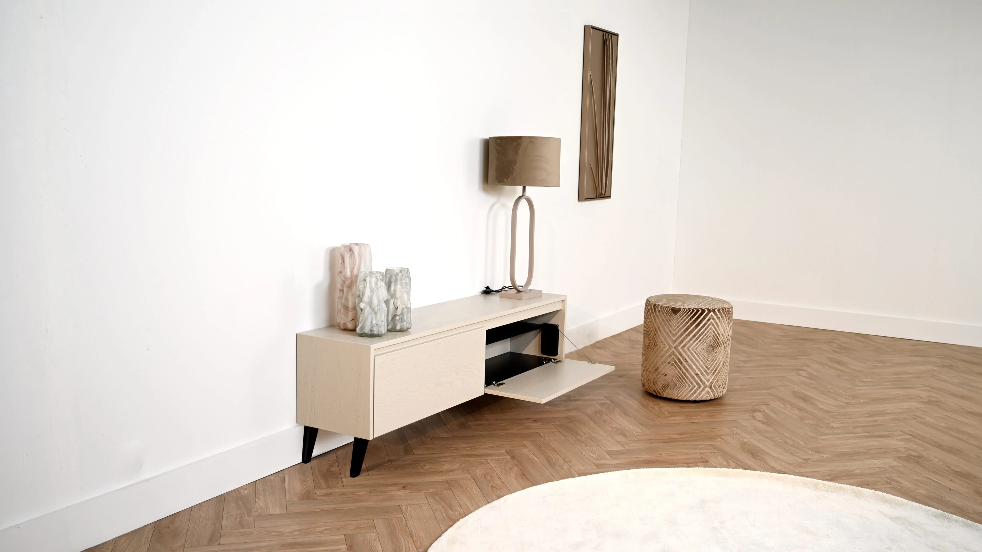 TV-meubel Mason - Staand - Eiken - 2 kleppen - Image 3