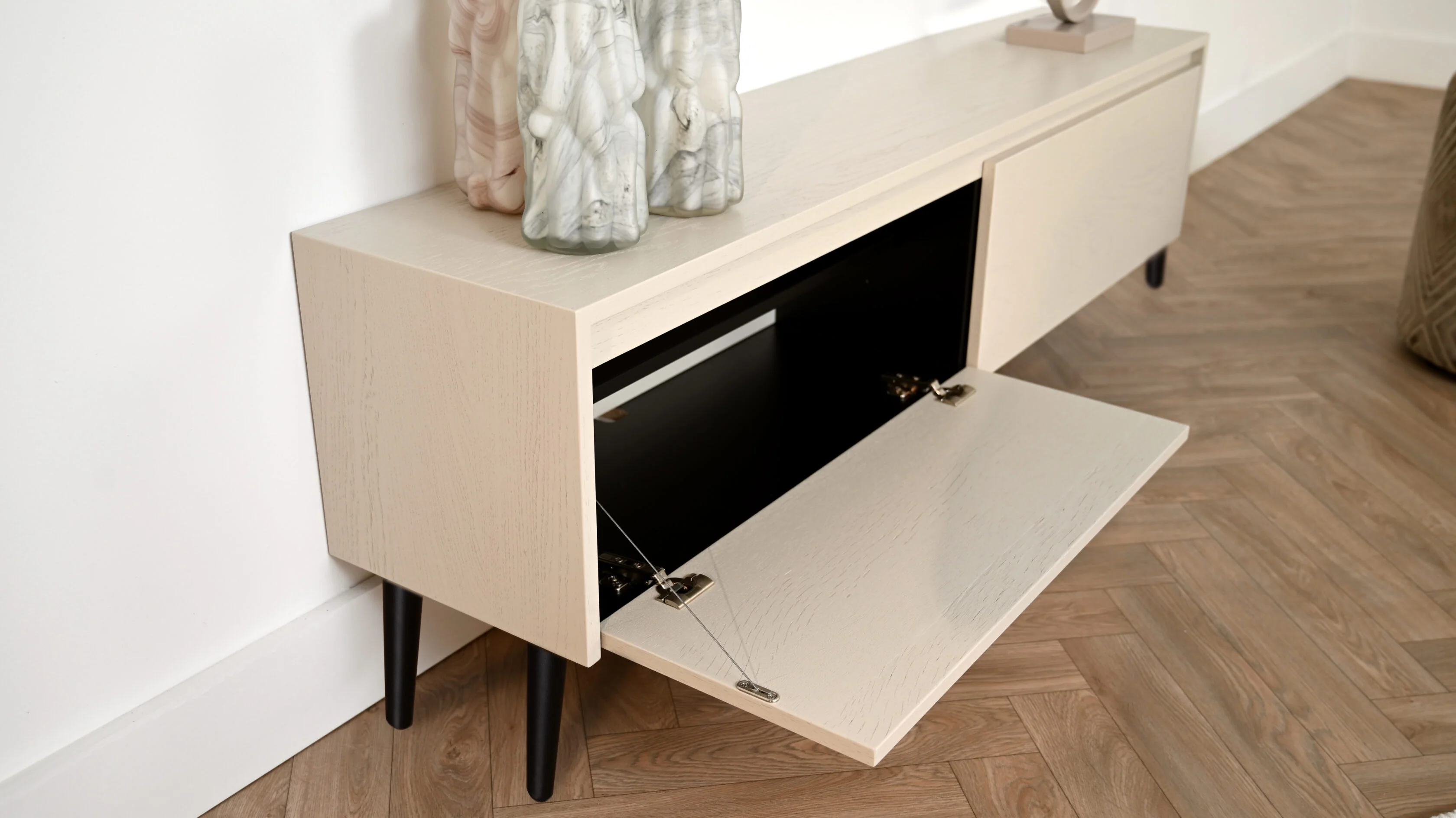 TV-meubel Mason - Staand - Eiken - 2 kleppen - Image 4