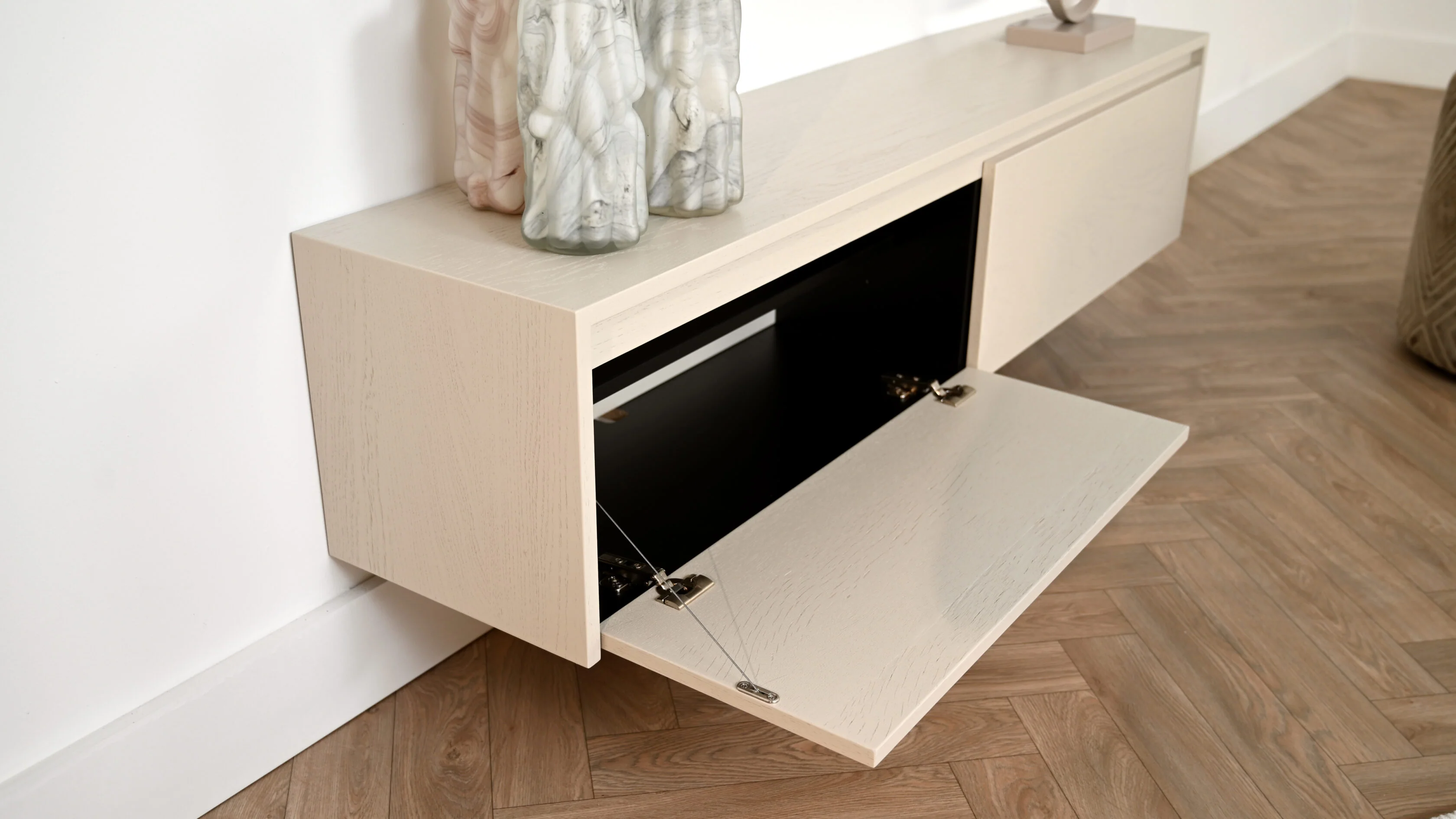 TV-meubel Mason - Zwevend - Eiken - 2 kleppen - Image 5