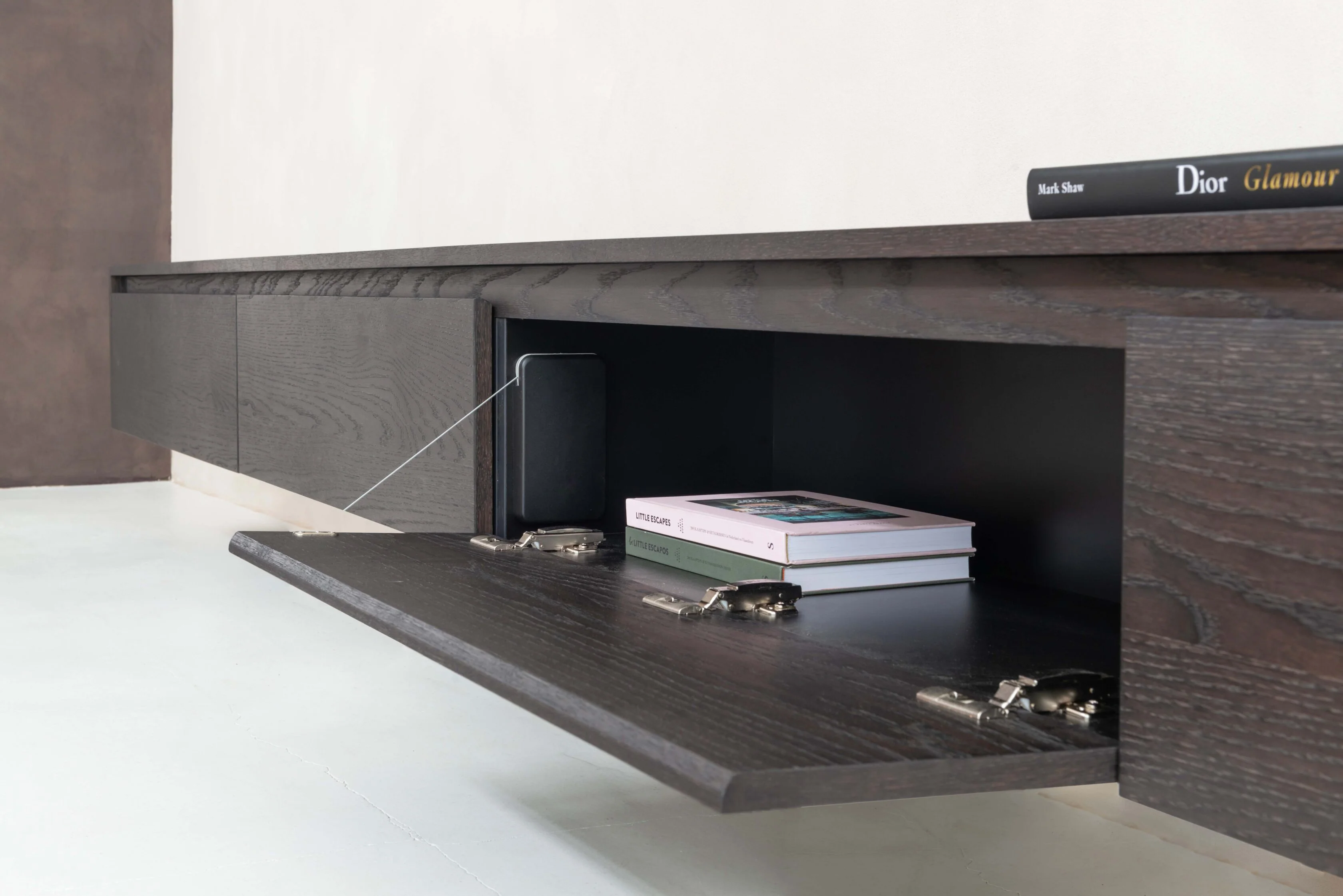 TV-meubel Mason - Zwevend - Eiken - 4 kleppen - Image 6