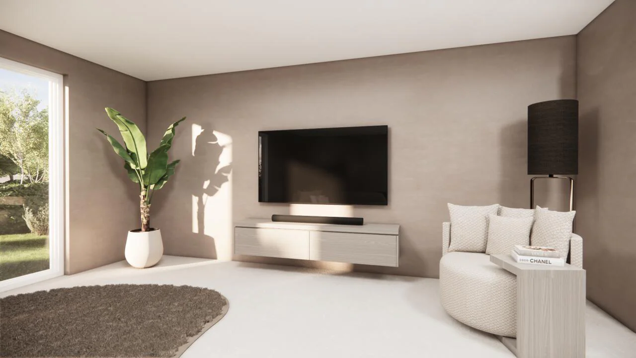 TV-meubel Rockefeller - Zwevend - Eiken - 2 kleppen - Image 4