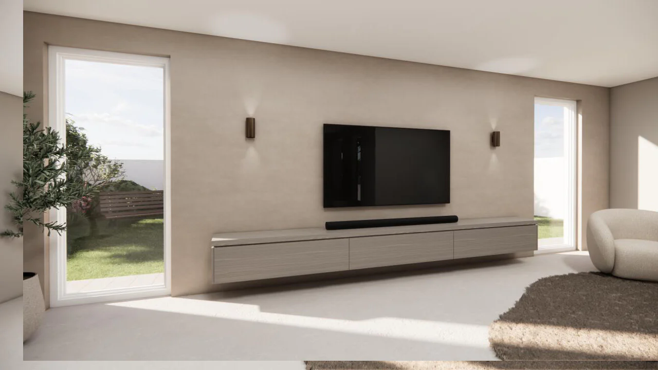 TV-meubel Rockefeller - Zwevend - Eiken - 3 kleppen - Image 8