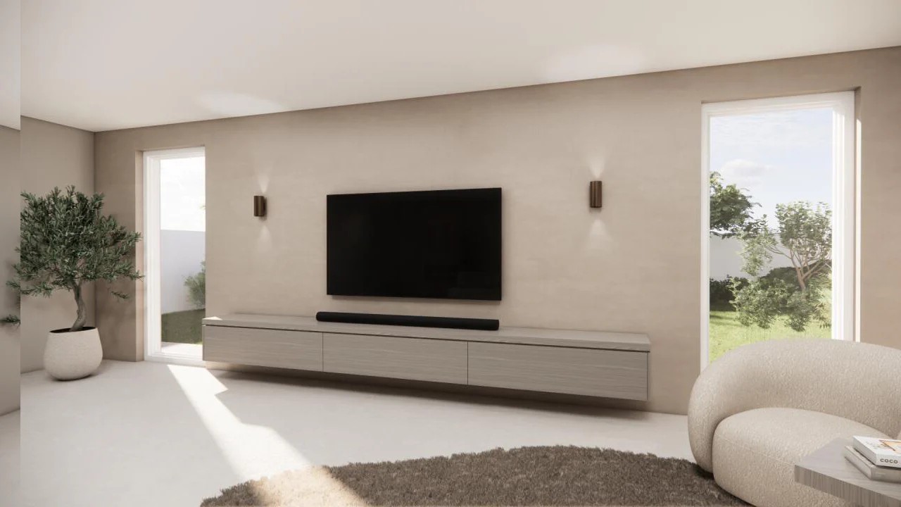 TV-meubel Rockefeller - Zwevend - Eiken - 3 kleppen - Image 9