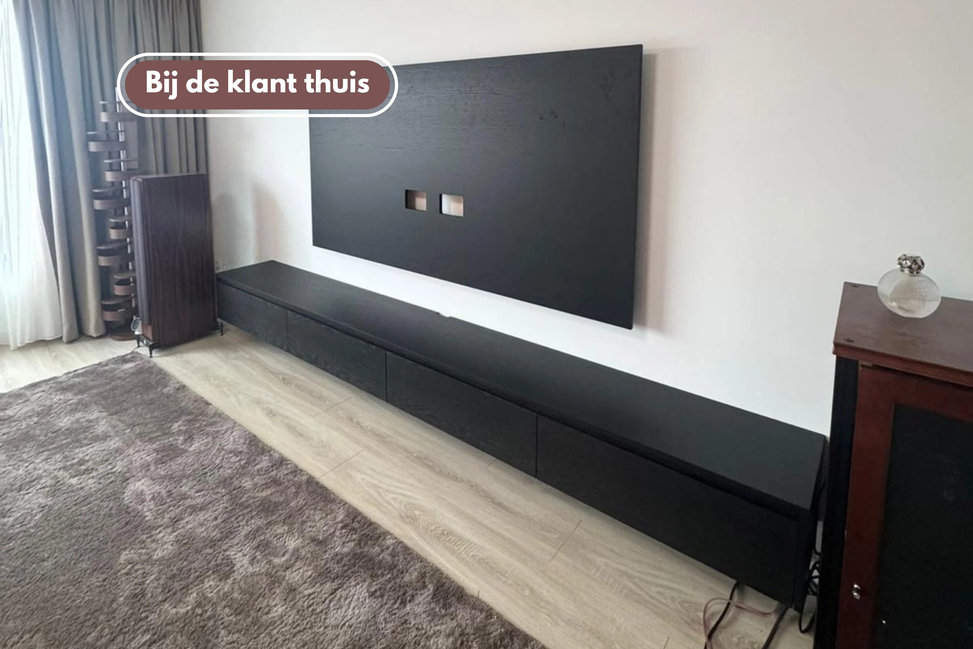 TV-meubel Rockefeller - Zwevend - Eiken - 4 kleppen - Image 3