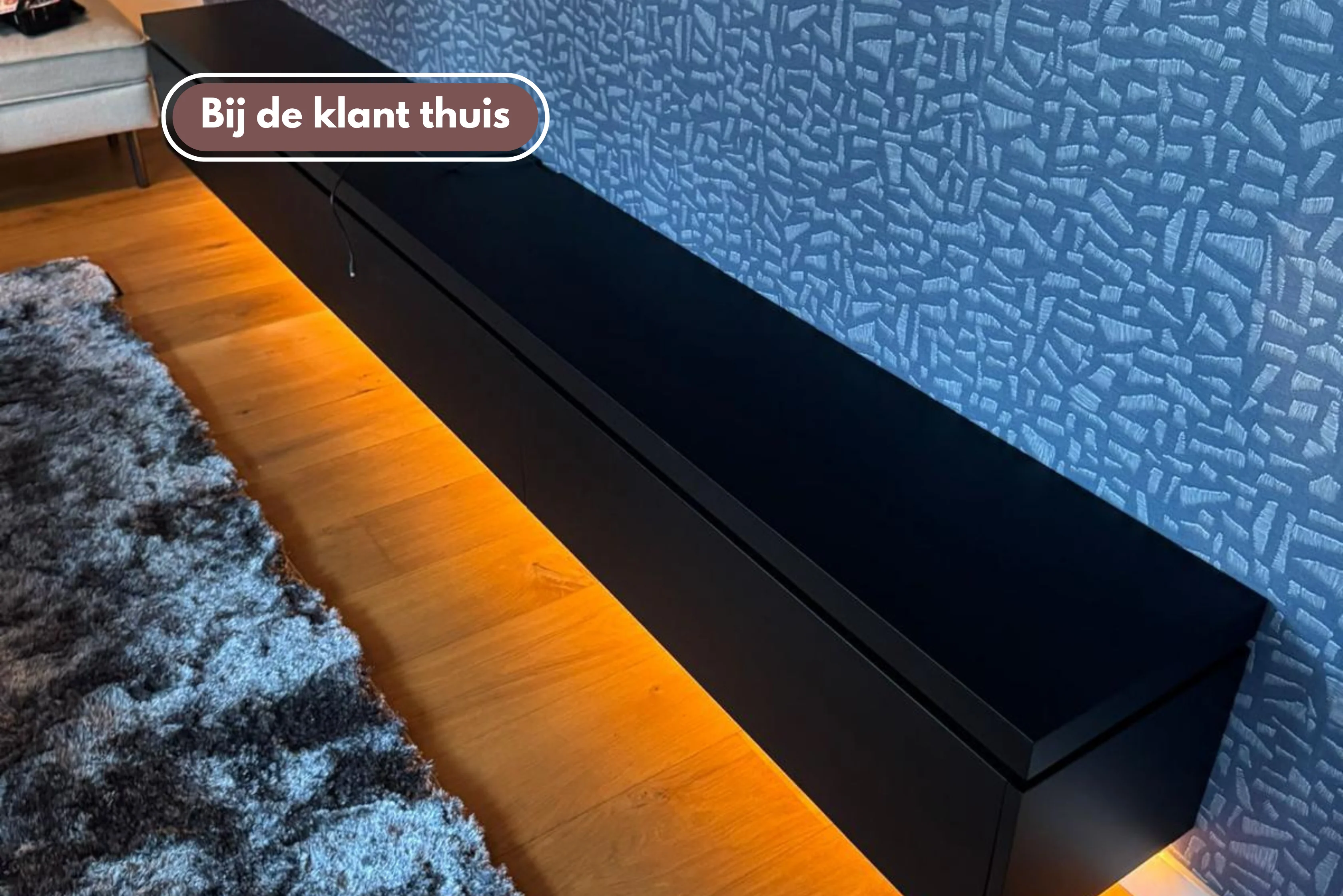 TV-meubel Rockefeller - Zwevend - MDF - 3 kleppen - Image 3