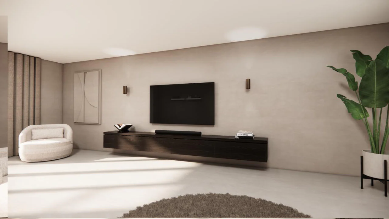 TV-meubel Rockefeller - Zwevend - Eiken - 4 kleppen - Image 3
