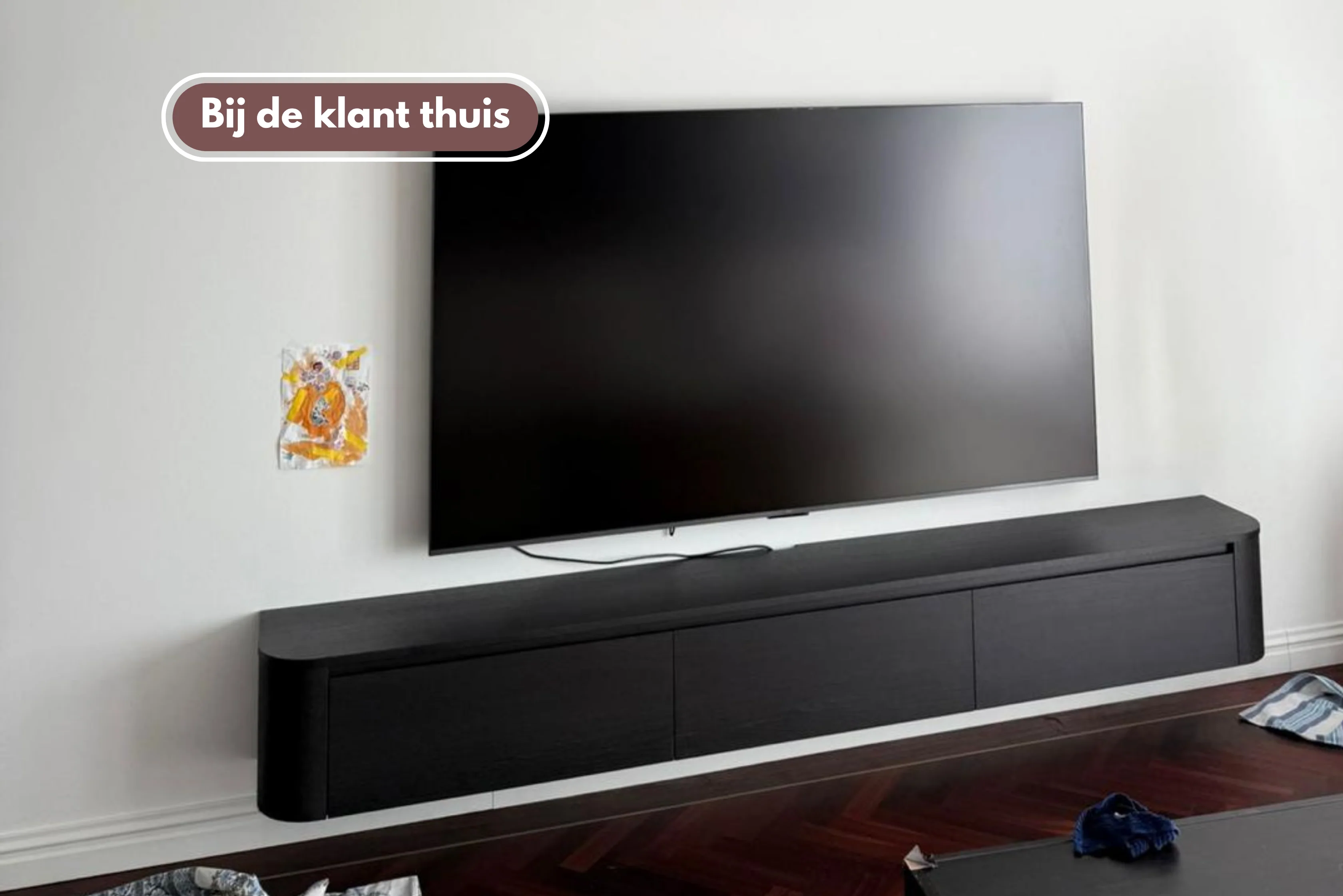 TV-meubel Runa - Zwevend - Eiken - 3 kleppen - Image 3
