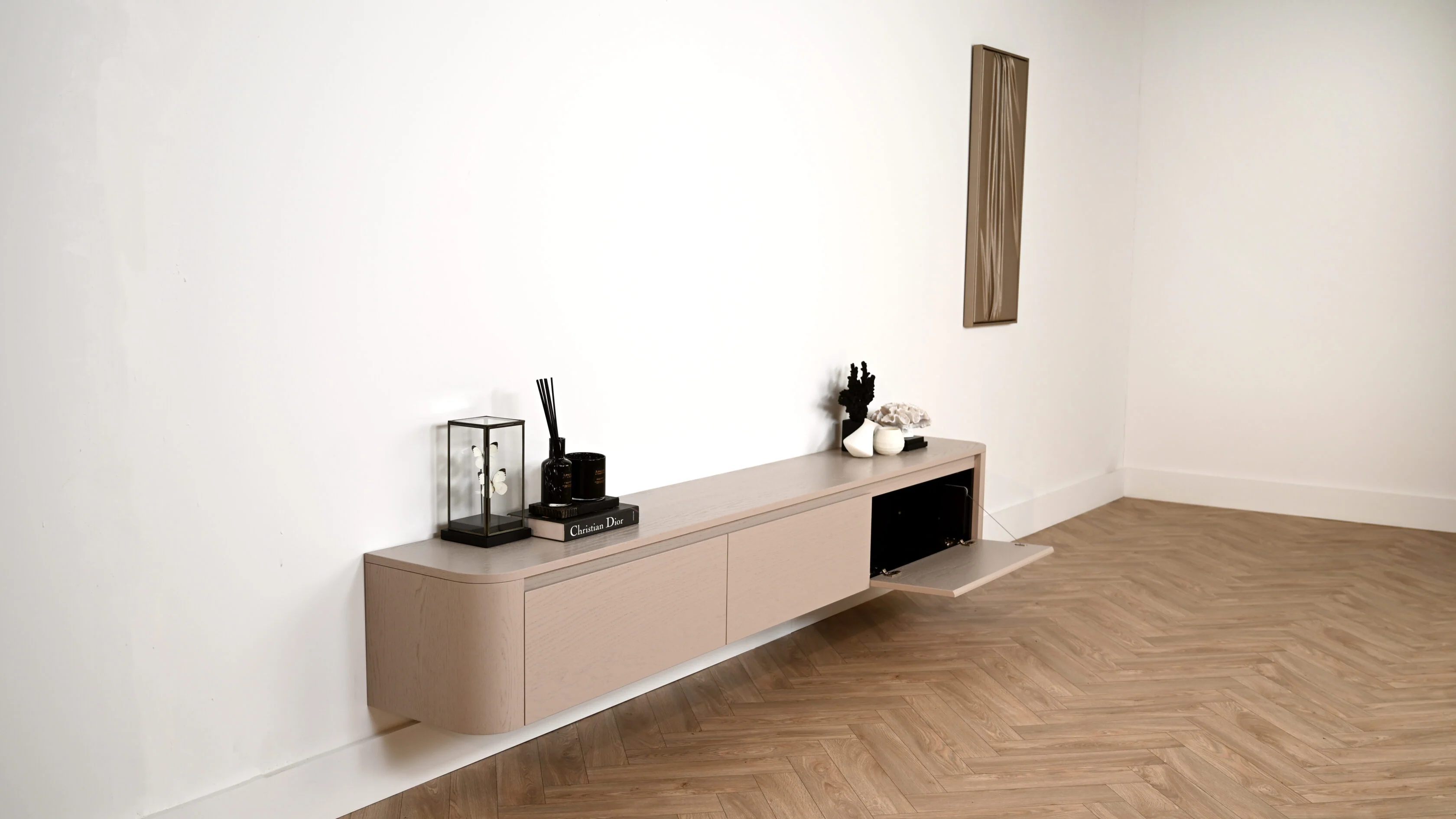 TV-meubel Runa - Zwevend - Eiken - 3 kleppen - Image 6