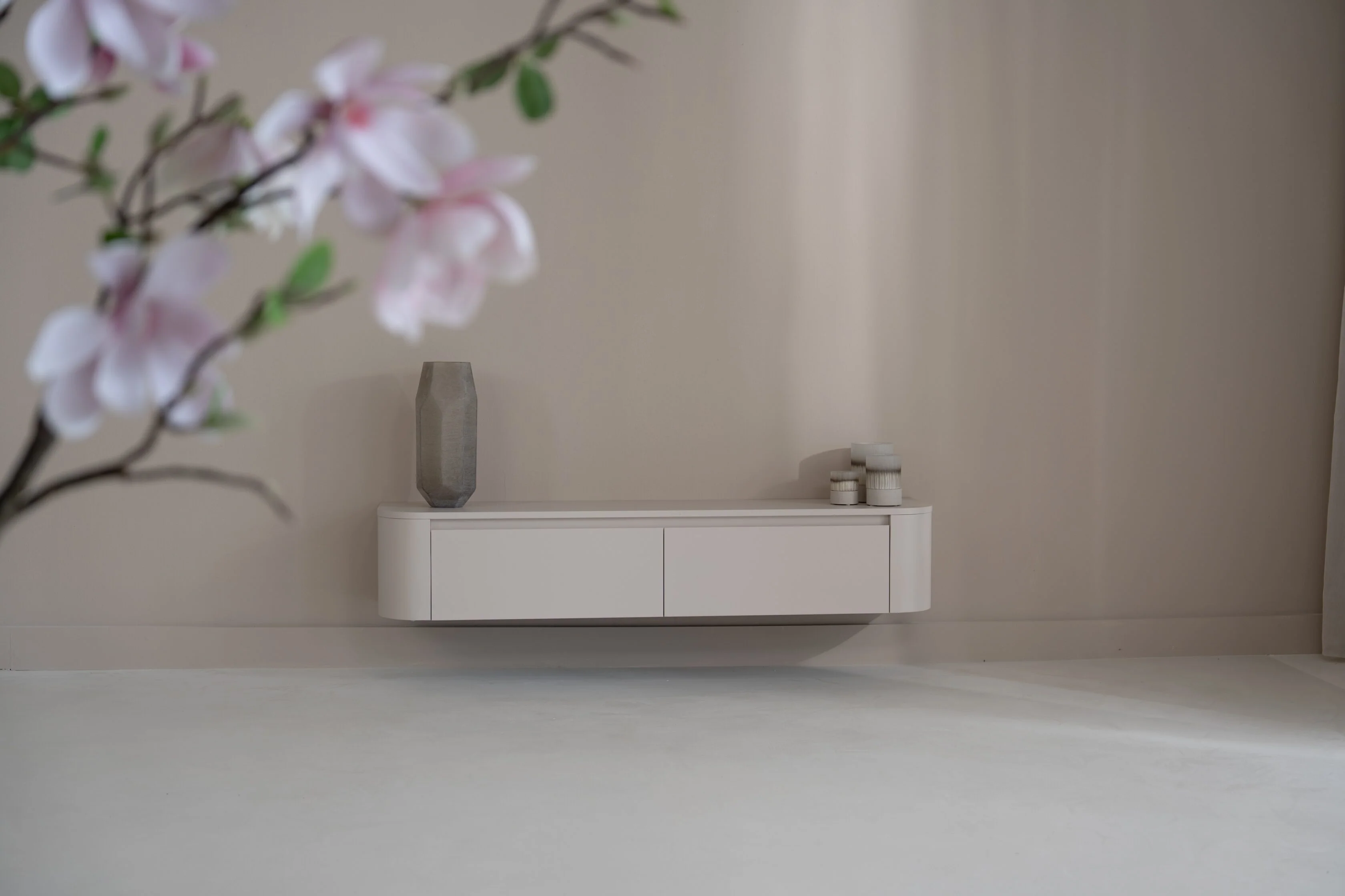 Tv-meubel Runa - Zwevend - MDF - 2 kleppen - Image 13