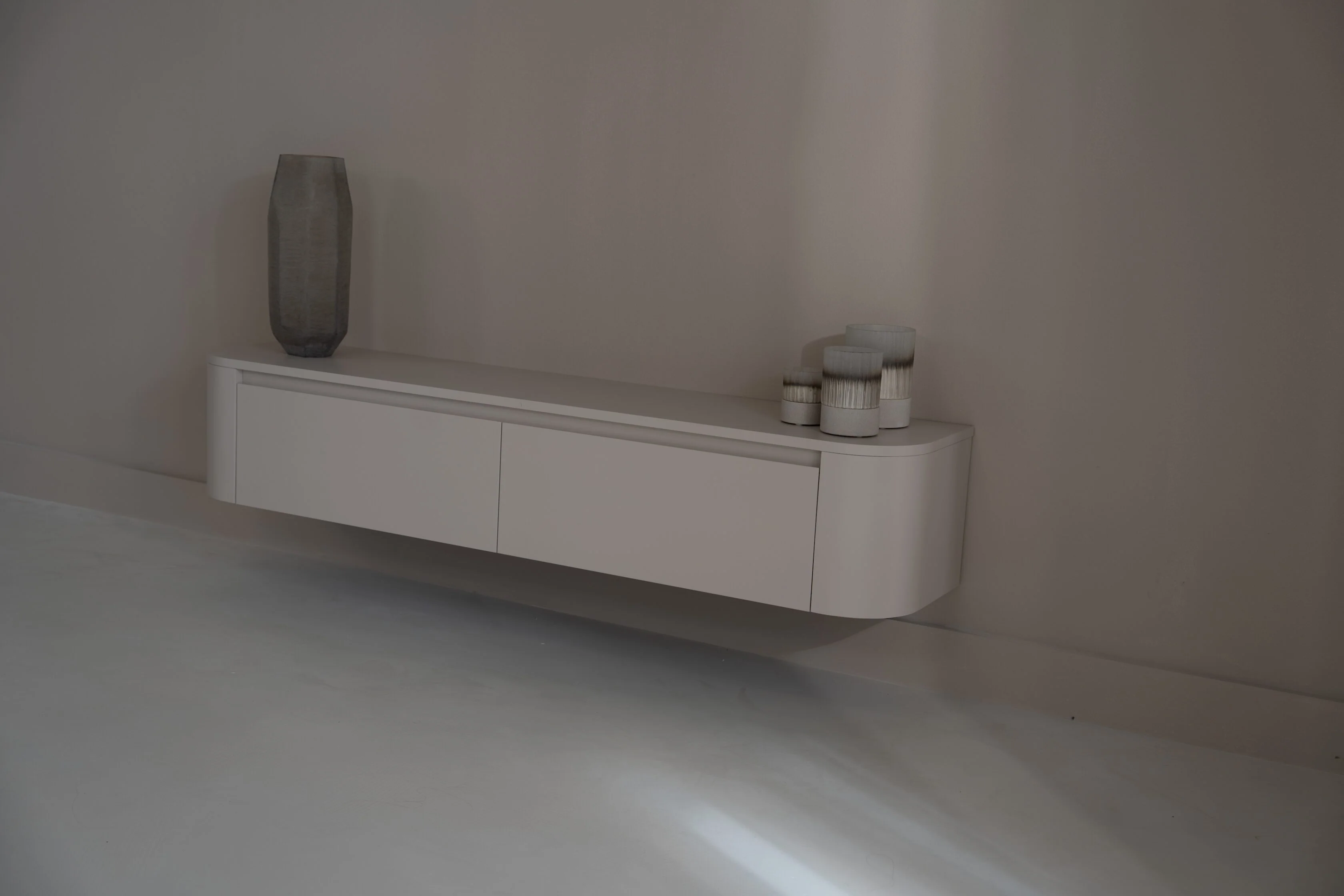 Tv-meubel Runa - Zwevend - MDF - 2 kleppen - Image 15