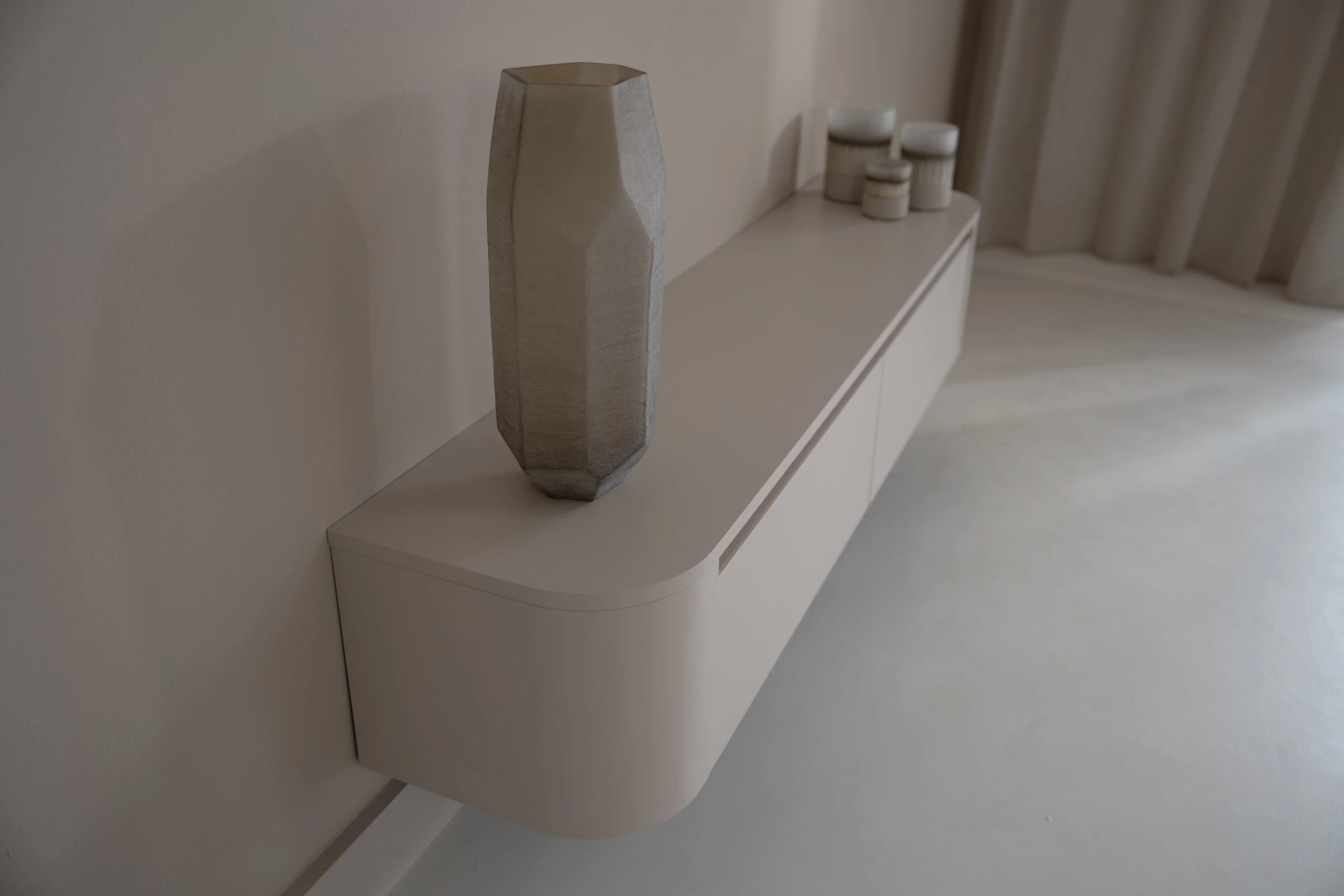 Tv-meubel Runa - Zwevend - MDF - 2 kleppen - Image 6