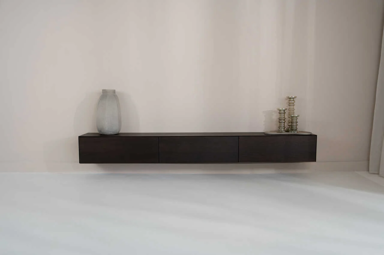 Tv-meubel Zyan - Zwevend - Eiken - 3 kleppen - Image 2
