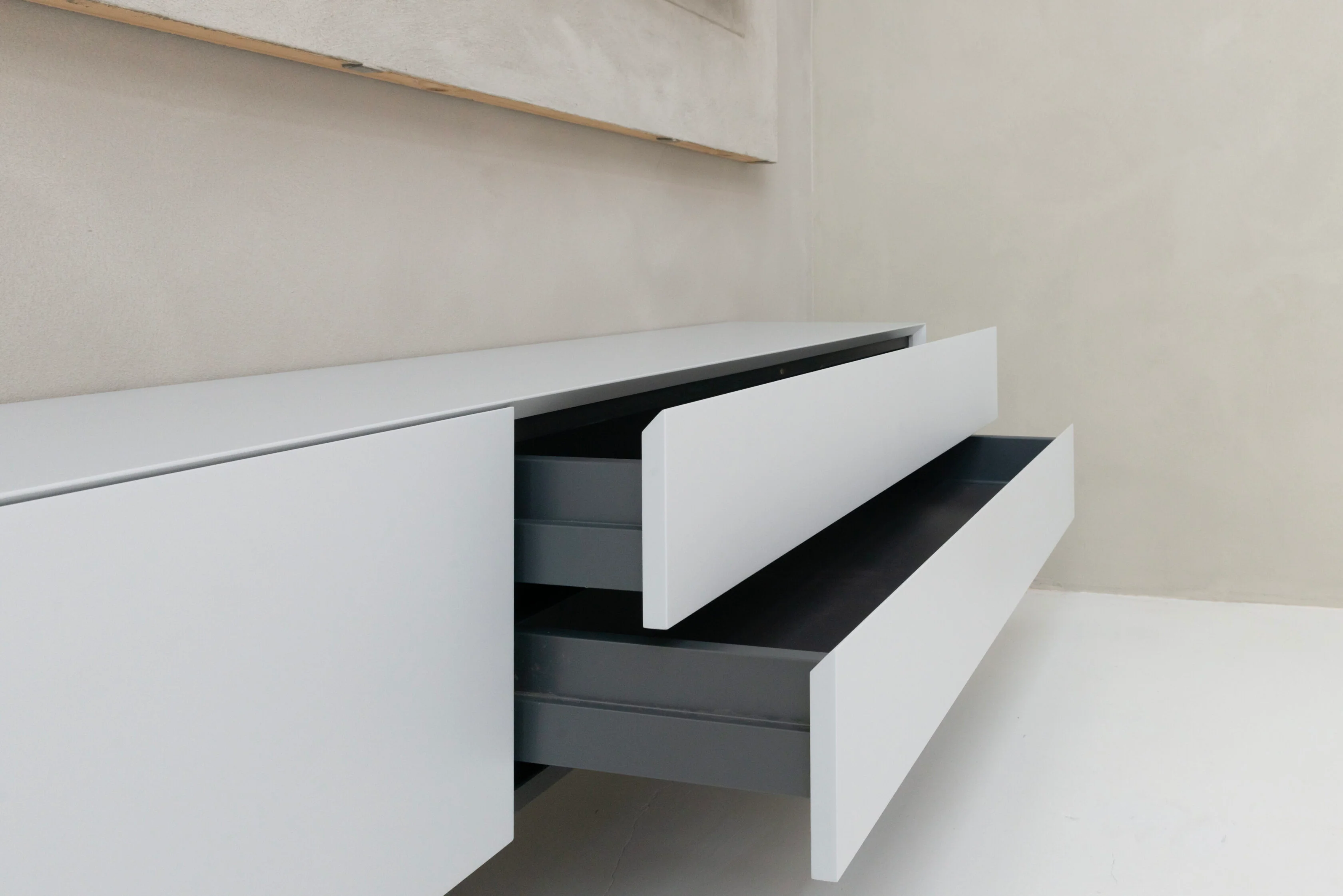 TV-meubel Zyan - Zwevend - MDF - 2 kleppen - 2 lades - Image 5