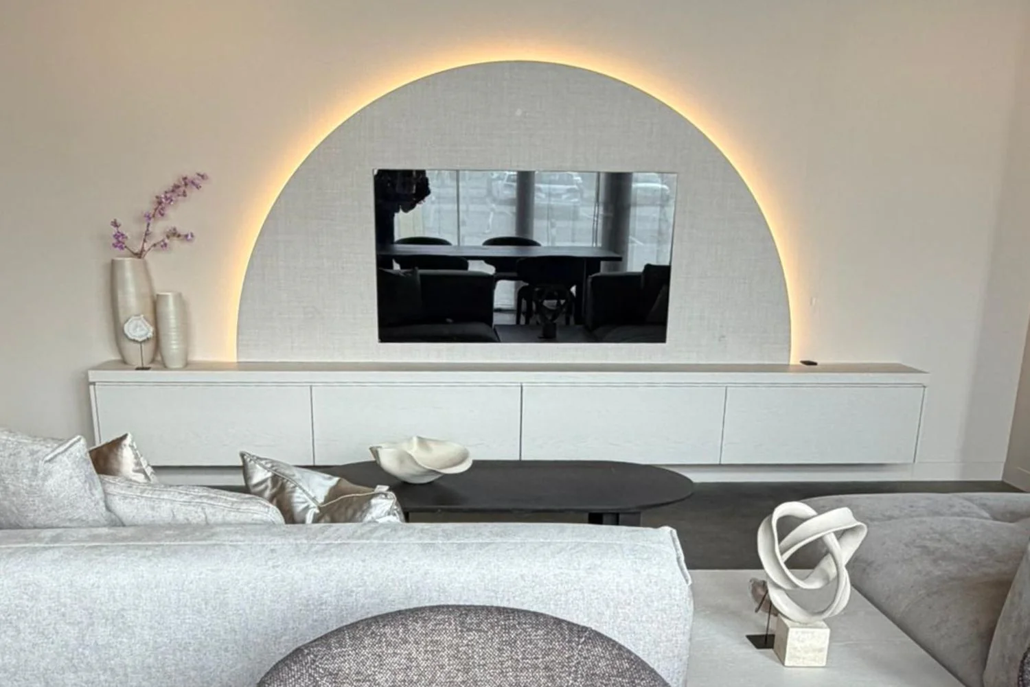 WANDPANEEL - MELAMINE - ROND - TV PANEEL - Image 4