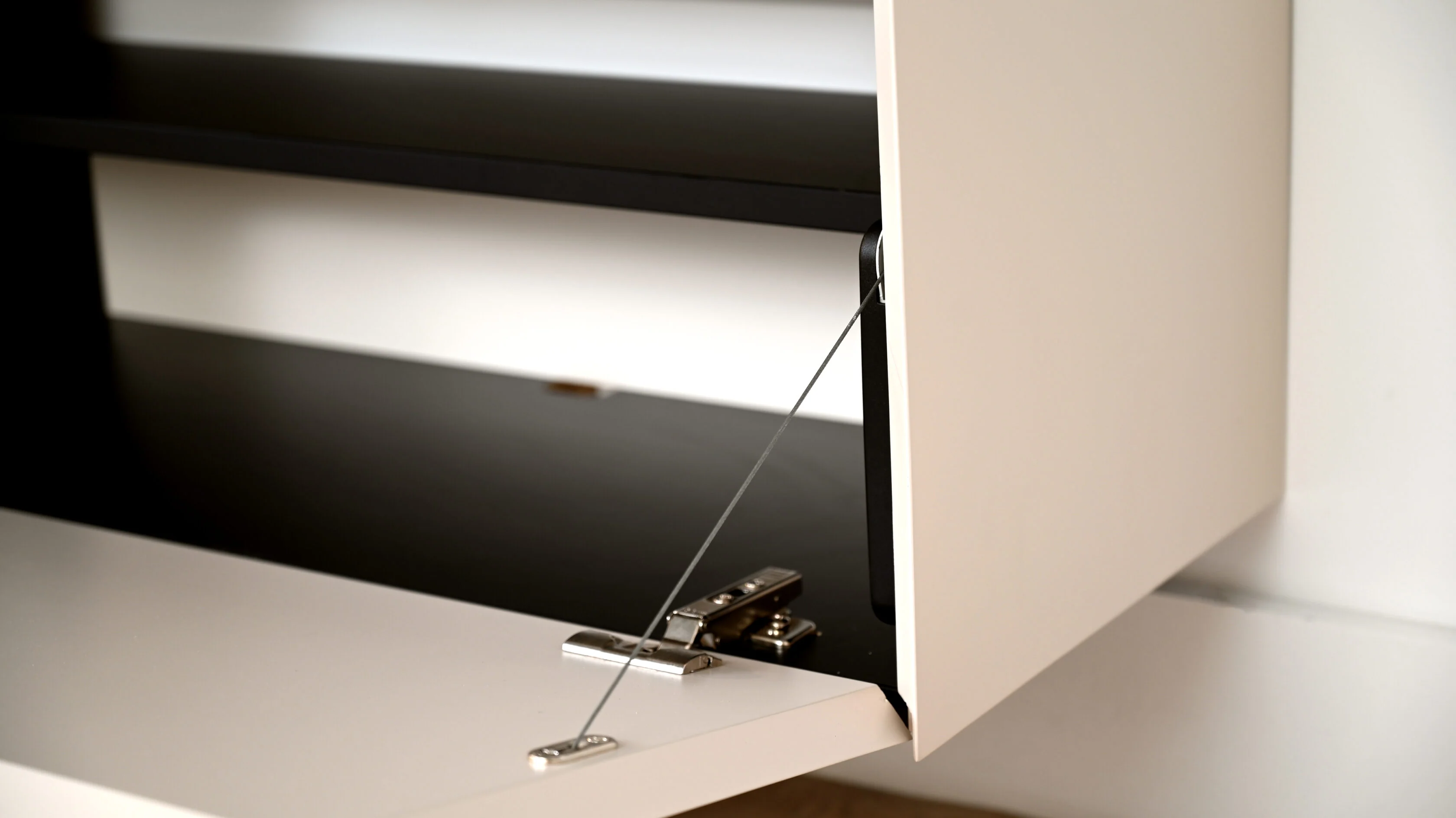 TV-meubel Zyan - Zwevend -  MDF - 4 kleppen - Image 10